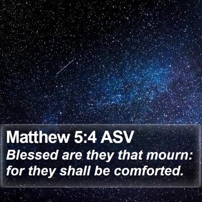 Matthew 5:4 ASV Bible Verse Image