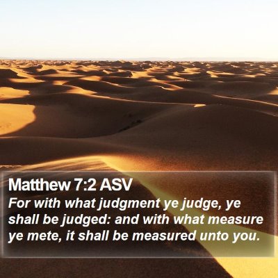 Matthew 7:2 ASV Bible Verse Image
