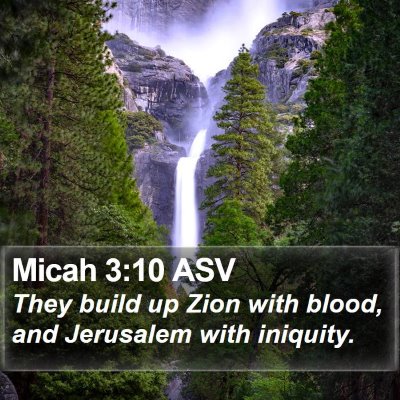 Micah 3:10 ASV Bible Verse Image