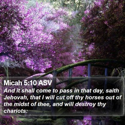 Micah 5:10 ASV Bible Verse Image