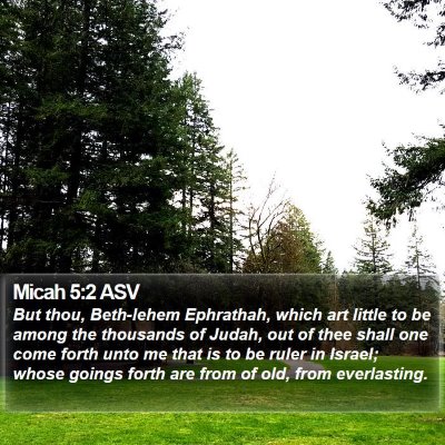 Micah 5:2 ASV Bible Verse Image