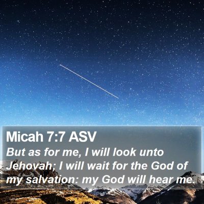 Micah 7:7 ASV Bible Verse Image