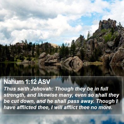Nahum 1:12 ASV Bible Verse Image