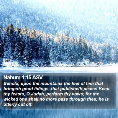 Nahum 1:15 ASV Bible Verse Image