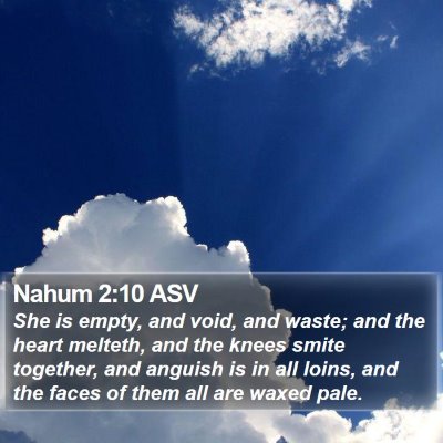 Nahum 2:10 ASV Bible Verse Image