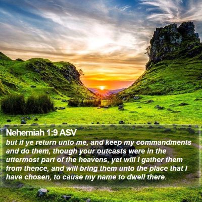Nehemiah 1:9 ASV Bible Verse Image