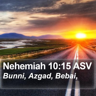 Nehemiah 10:15 ASV Bible Verse Image