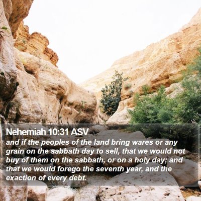 Nehemiah 10:31 ASV Bible Verse Image
