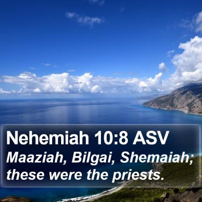 Nehemiah 10:8 ASV Bible Verse Image