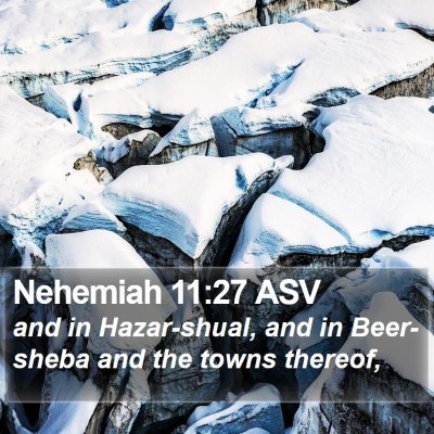 Nehemiah 11:27 ASV Bible Verse Image