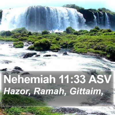 Nehemiah 11:33 ASV Bible Verse Image