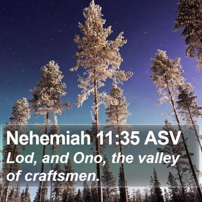 Nehemiah 11:35 ASV Bible Verse Image