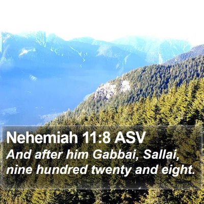 Nehemiah 11:8 ASV Bible Verse Image