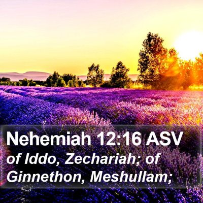 Nehemiah 12:16 ASV Bible Verse Image
