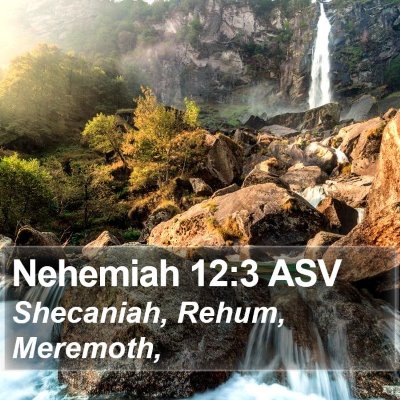 Nehemiah 12:3 ASV Bible Verse Image