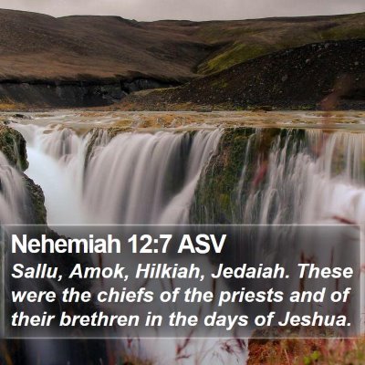 Nehemiah 12:7 ASV Bible Verse Image