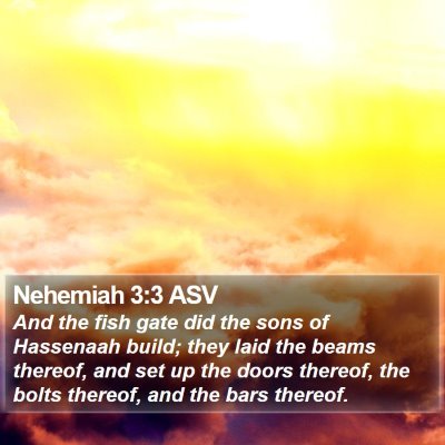 Nehemiah 3:3 ASV Bible Verse Image