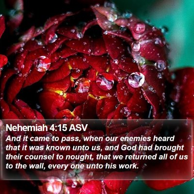 Nehemiah 4:15 ASV Bible Verse Image