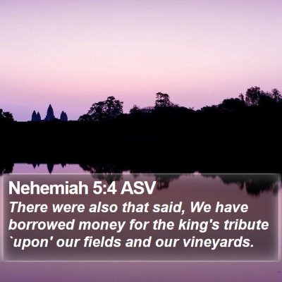 Nehemiah 5:4 ASV Bible Verse Image
