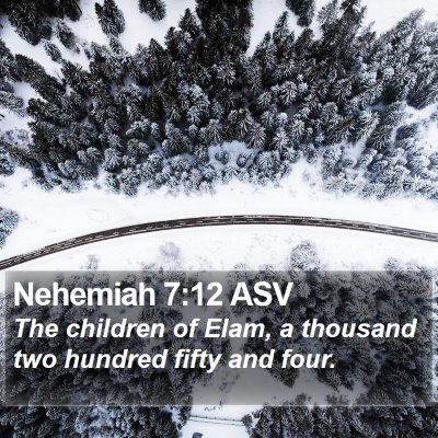 Nehemiah 7:12 ASV Bible Verse Image