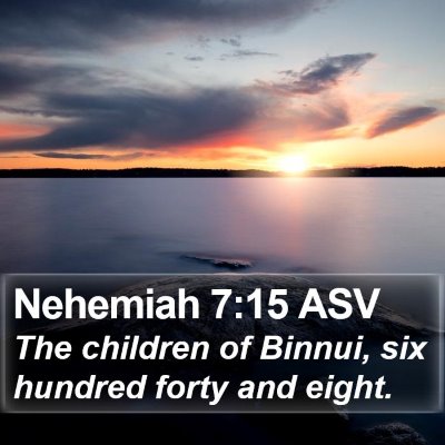 Nehemiah 7:15 ASV Bible Verse Image