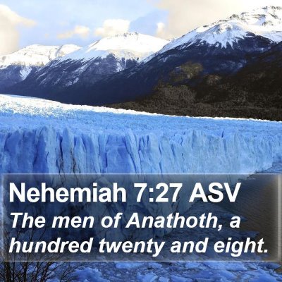Nehemiah 7:27 ASV Bible Verse Image