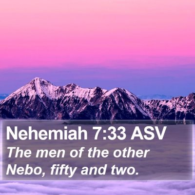 Nehemiah 7:33 ASV Bible Verse Image