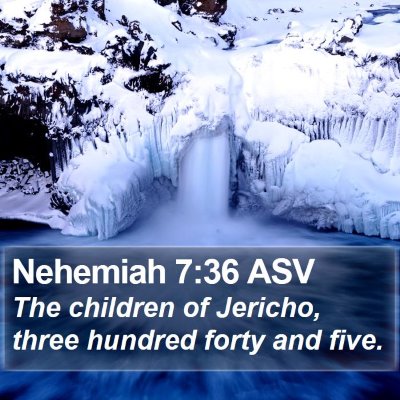 Nehemiah 7:36 ASV Bible Verse Image