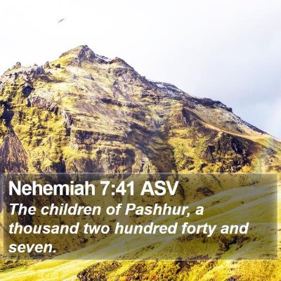 Nehemiah 7:41 ASV Bible Verse Image