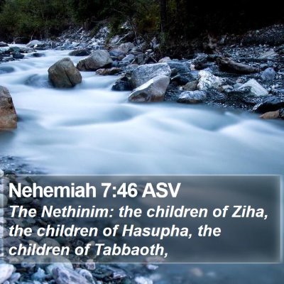 Nehemiah 7:46 ASV Bible Verse Image