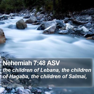 Nehemiah 7:48 ASV Bible Verse Image