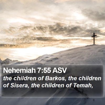 Nehemiah 7:55 ASV Bible Verse Image