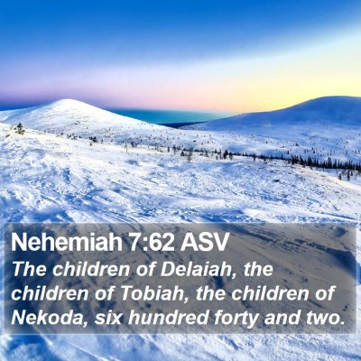 Nehemiah 7:62 ASV Bible Verse Image