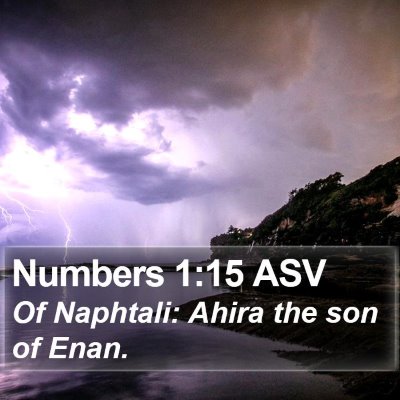 Numbers 1:15 ASV Bible Verse Image