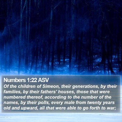 Numbers 1:22 ASV Bible Verse Image