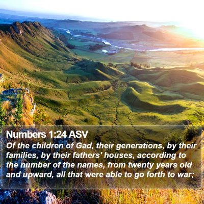 Numbers 1:24 ASV Bible Verse Image