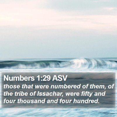 Numbers 1:29 ASV Bible Verse Image