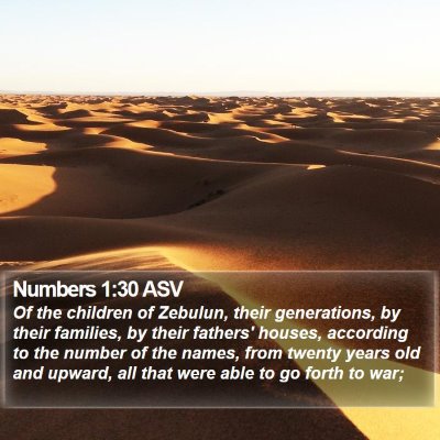 Numbers 1:30 ASV Bible Verse Image