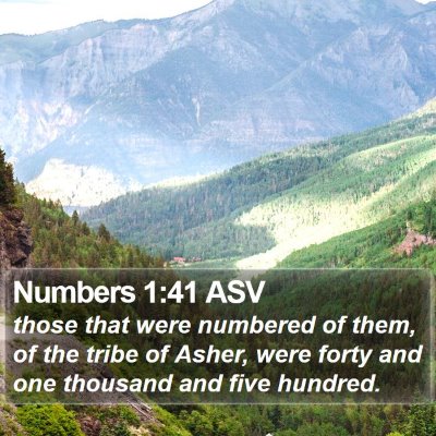 Numbers 1:41 ASV Bible Verse Image