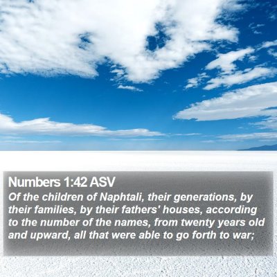 Numbers 1:42 ASV Bible Verse Image