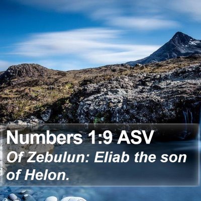 Numbers 1:9 ASV Bible Verse Image