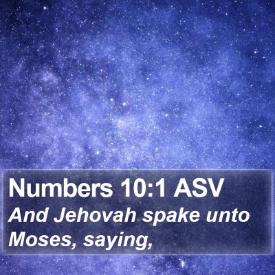 Numbers 10:1 ASV Bible Verse Image