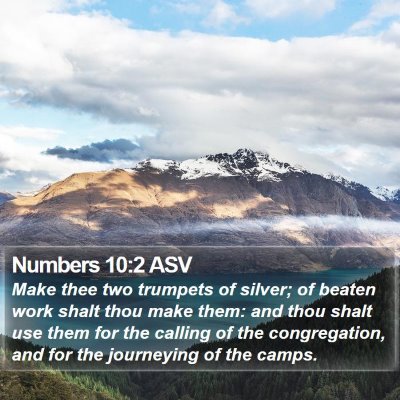 Numbers 10:2 ASV Bible Verse Image