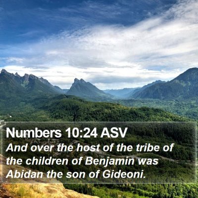 Numbers 10:24 ASV Bible Verse Image