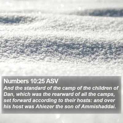 Numbers 10:25 ASV Bible Verse Image