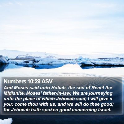 Numbers 10:29 ASV Bible Verse Image