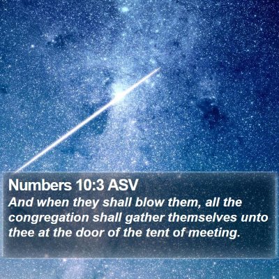 Numbers 10:3 ASV Bible Verse Image