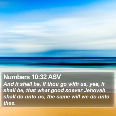 Numbers 10:32 ASV Bible Verse Image