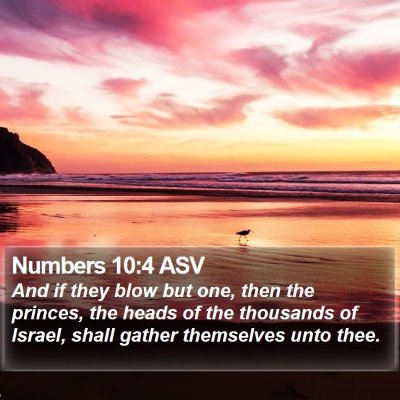 Numbers 10:4 ASV Bible Verse Image