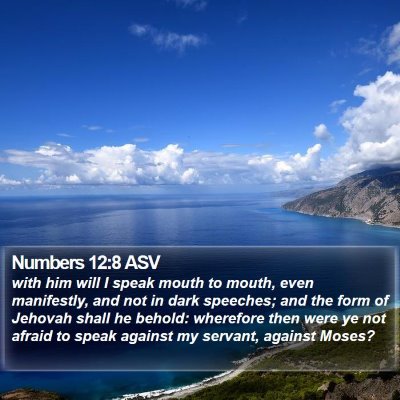 Numbers 12:8 ASV Bible Verse Image